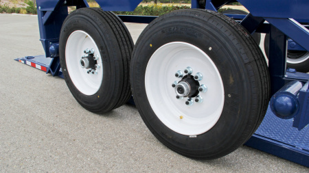 New 6'3" x 16' Air-Tow T16-14 Drop Deck Equipment Flatbed Trailer, 18k ***w/Spare Tire Mount & 110v Battery Charger