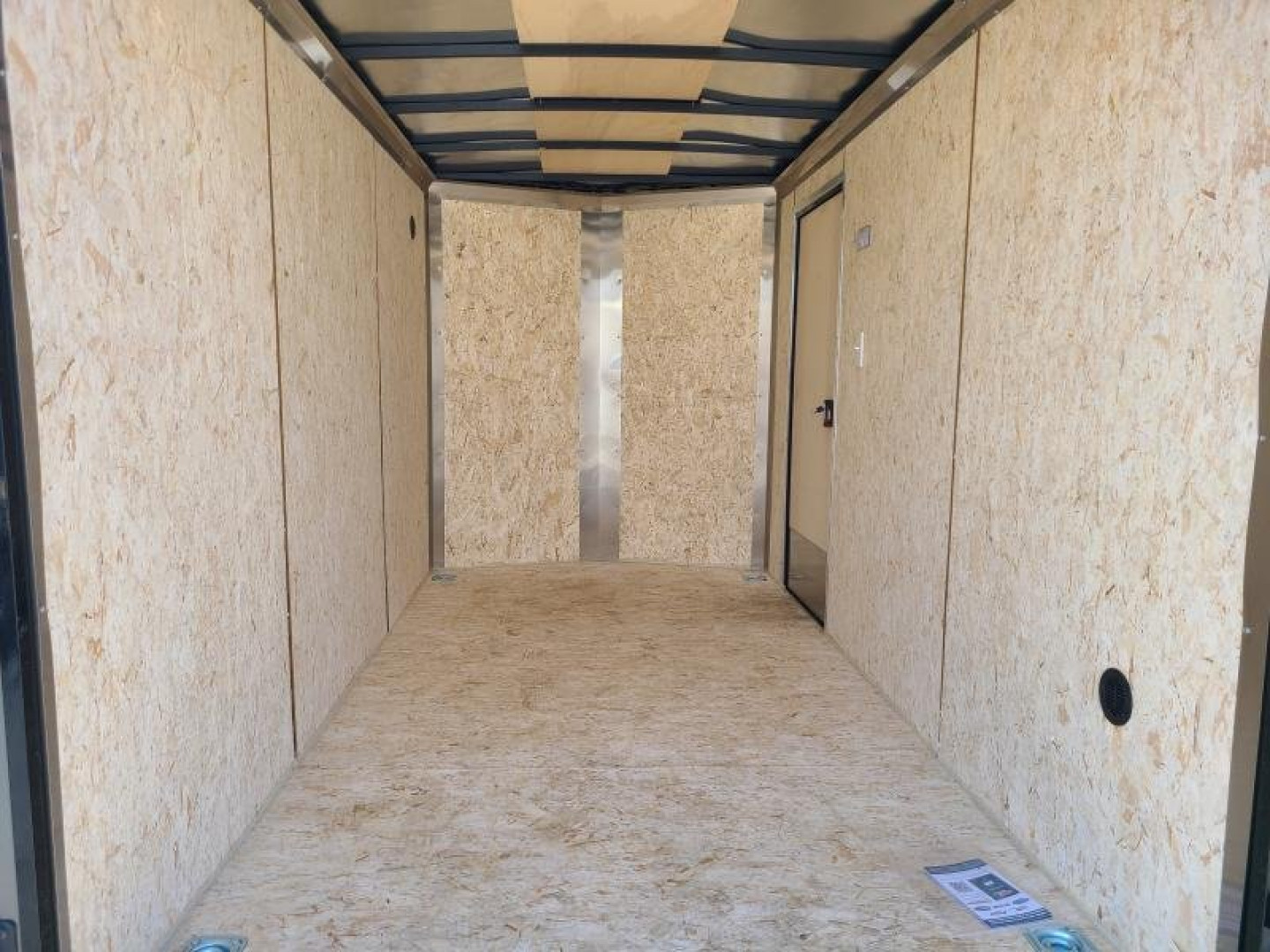 New 6 x 12 Look ST DLX V-Nose Cargo Trailer, 3K GVWR ***Charcoal w/Black Trim, 6" Extra Height, Ramp Door w/Flap, (4) D-Rings