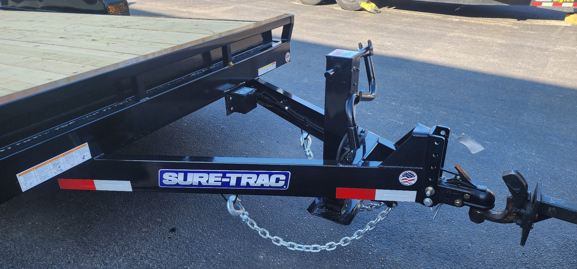New 7 x 18 Sure-Trac Tilt Bed Equipment Trailer  14k