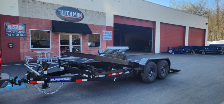 New 7 x 18 Sure-Trac Tilt Bed Equipment Trailer  14k