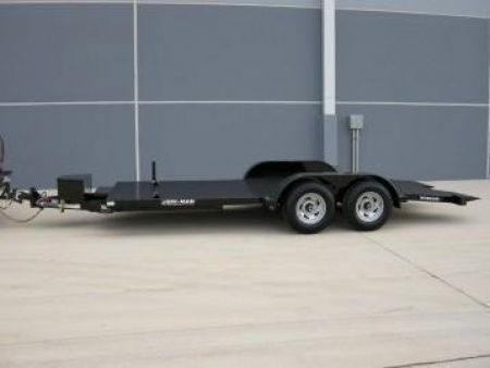 New 7 x 18 BWISE Hydraulic Tilt Equipment/ Car Hauler Trailer 10k