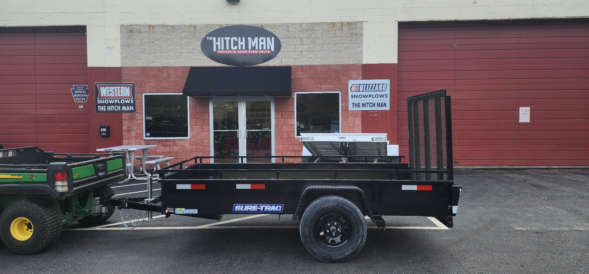 New 5 x 10 Sure-Trac 14" Steel High Side Landscape Trailer  3k