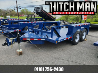 New 6'3" x 14' Air-Tow T14-10 Drop Deck Flatbed Equipment 13.5k GVWR ***w/Spare Tire Mount & 110V Batt Charger