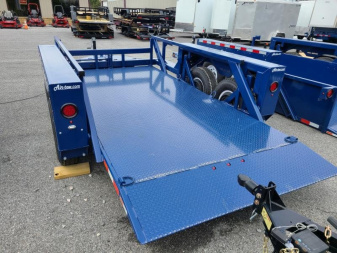 New 6'3" x 14' Air-Tow T14-10 Drop Deck Flatbed Equipment 13.5k GVWR ***w/Spare Tire Mount & 110V Batt Charger