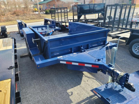 New 6'3" x 10' Air-Tow US10-55 Single Axle Drop Deck Utility 8200k  GVWR  ***w/ Spare Tire Mount & 110v Batt Charger