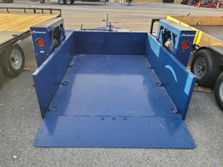 New 6'3" x 10' Air-Tow US10-55 Single Axle Drop Deck Utility 8200k  GVWR  ***w/ Spare Tire Mount & 110v Batt Charger