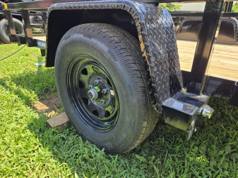 New 5 x 8 Sure-Trac Tube Top Utility, 3K GVWR ***Spring Assist Gate, Set-Back Jack, Spare Tire Mount, LED Lights