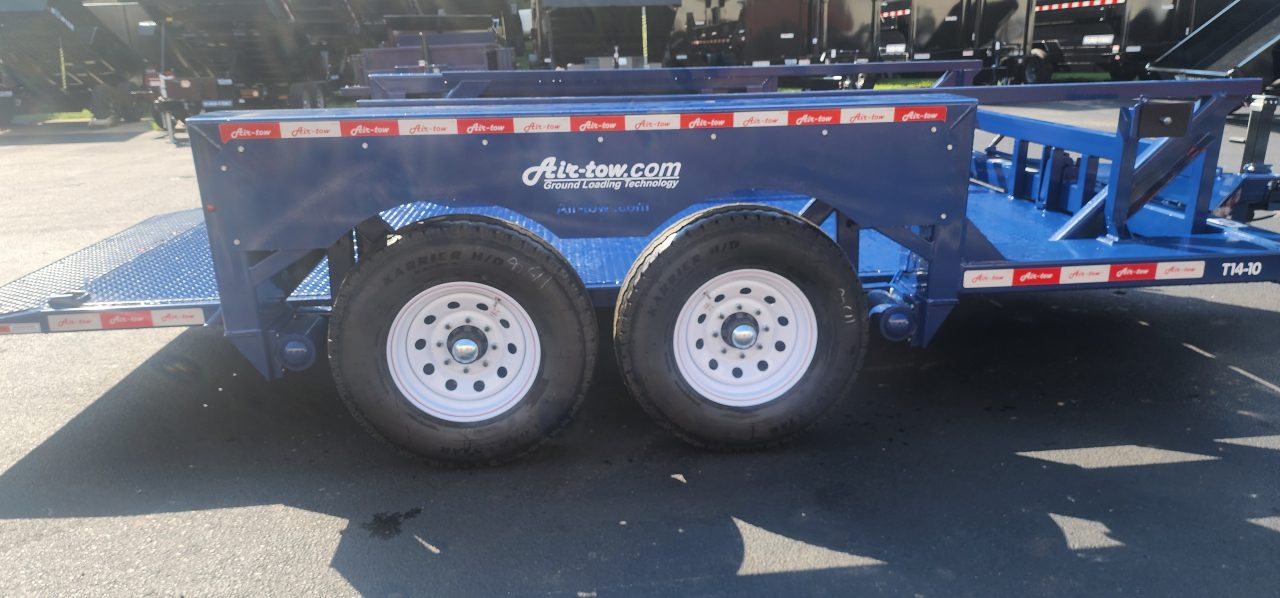 New SALE**6'3" x 14' Air-Tow T14-10 Drop Deck Flatbed Equipment Trailer 13.5k