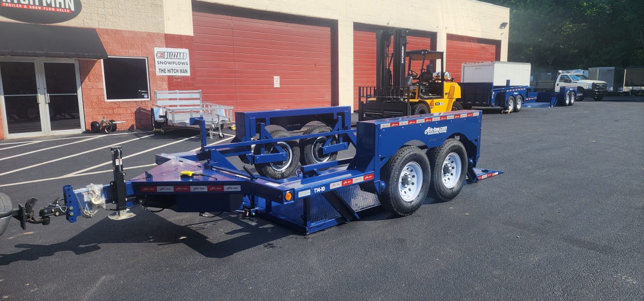 New SALE**6'3" x 14' Air-Tow T14-10 Drop Deck Flatbed Equipment Trailer 13.5k