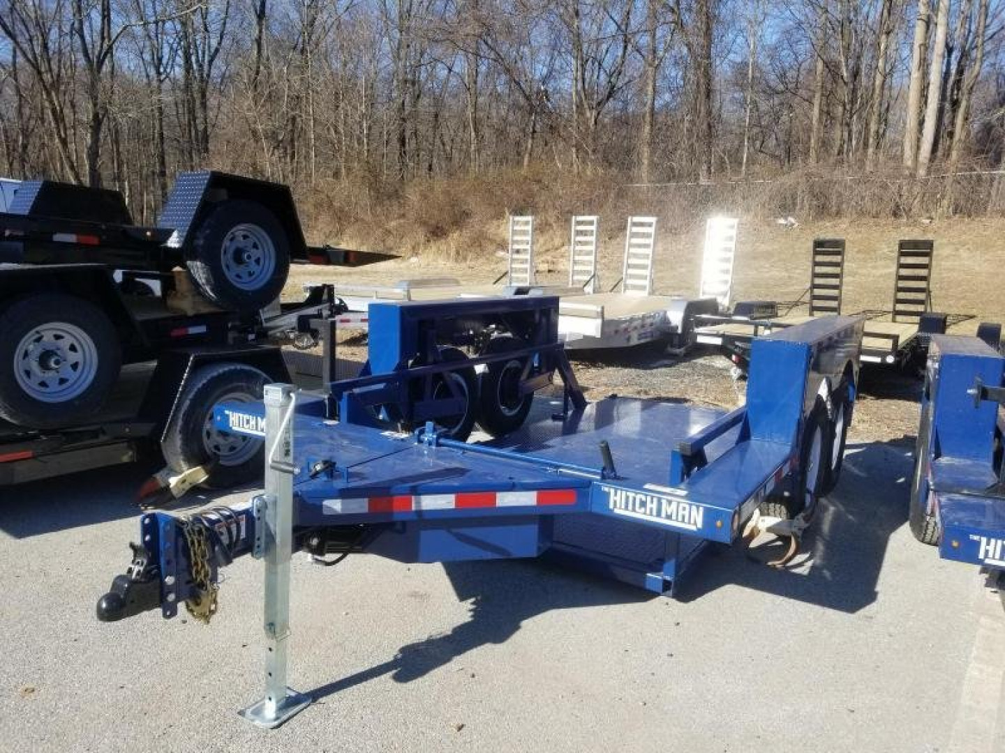 New 6'3" x 14' Air-Tow T14-10 Drop Deck Flatbed Equipment Trailer 13.5k