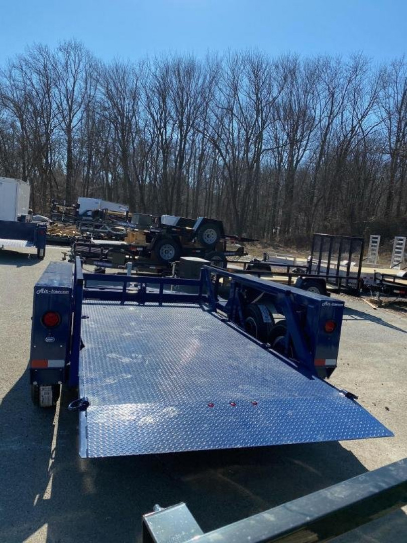 New 6'3" x 14' Air-Tow T14-10 Drop Deck Flatbed Equipment Trailer 13.5k