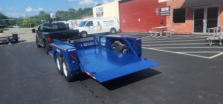 New SALE**6'3" x 14' Air-Tow T14-10 Drop Deck Flatbed Equipment Trailer 13.5k
