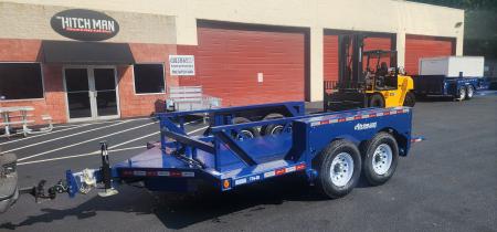 New SALE**6'3" x 14' Air-Tow T14-10 Drop Deck Flatbed Equipment Trailer 13.5k