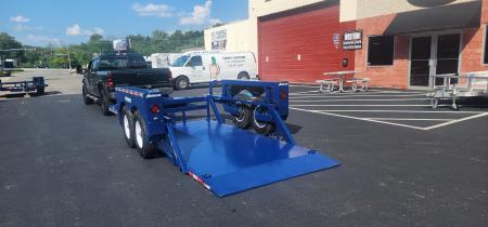 New SALE**6'3" x 14' Air-Tow T14-10 Drop Deck Flatbed Equipment Trailer 13.5k