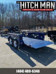 New 6'3  x 14' Air-Tow T14-10 Drop Deck Flatbed Equipment Trailer 13.5k
