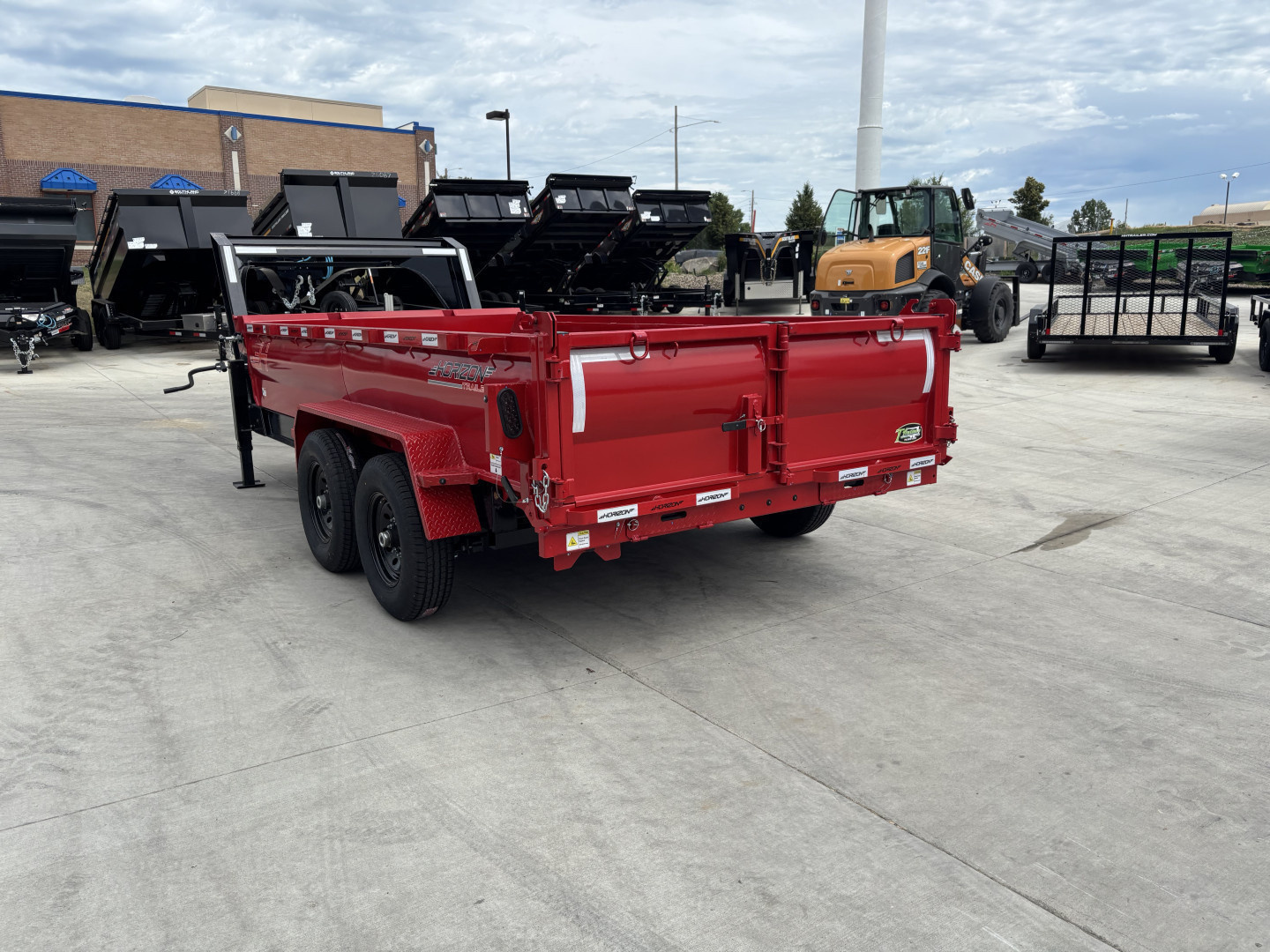 New NEW 2025 Horizon Gooseneck LZ7 14’ x 83” X 24” Dump Trailer 2-7000 lb axles = 14K