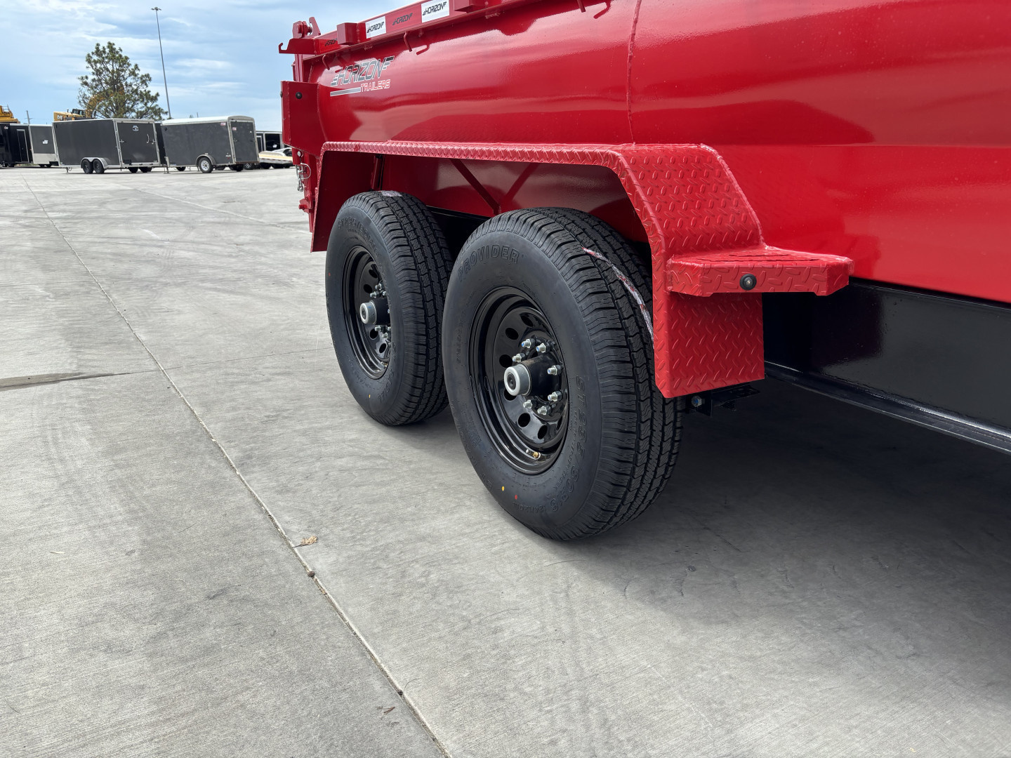 New NEW 2025 Horizon Gooseneck LZ7 14’ x 83” X 24” Dump Trailer 2-7000 lb axles = 14K