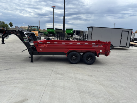 New NEW 2025 Horizon Gooseneck LZ7 14’ x 83” X 24” Dump Trailer 2-7000 lb axles = 14K