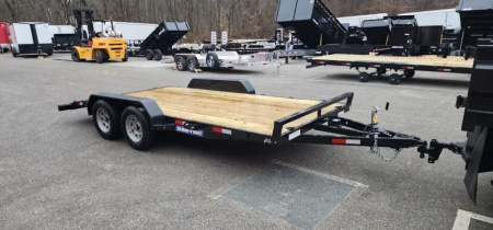 New 7 x 16 (14+2) Sure-Trac C-Channel Car Hauler Trailer 7k