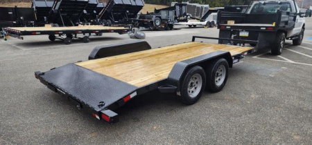 New 7 x 16 (14+2) Sure-Trac C-Channel Car Hauler Trailer 7k