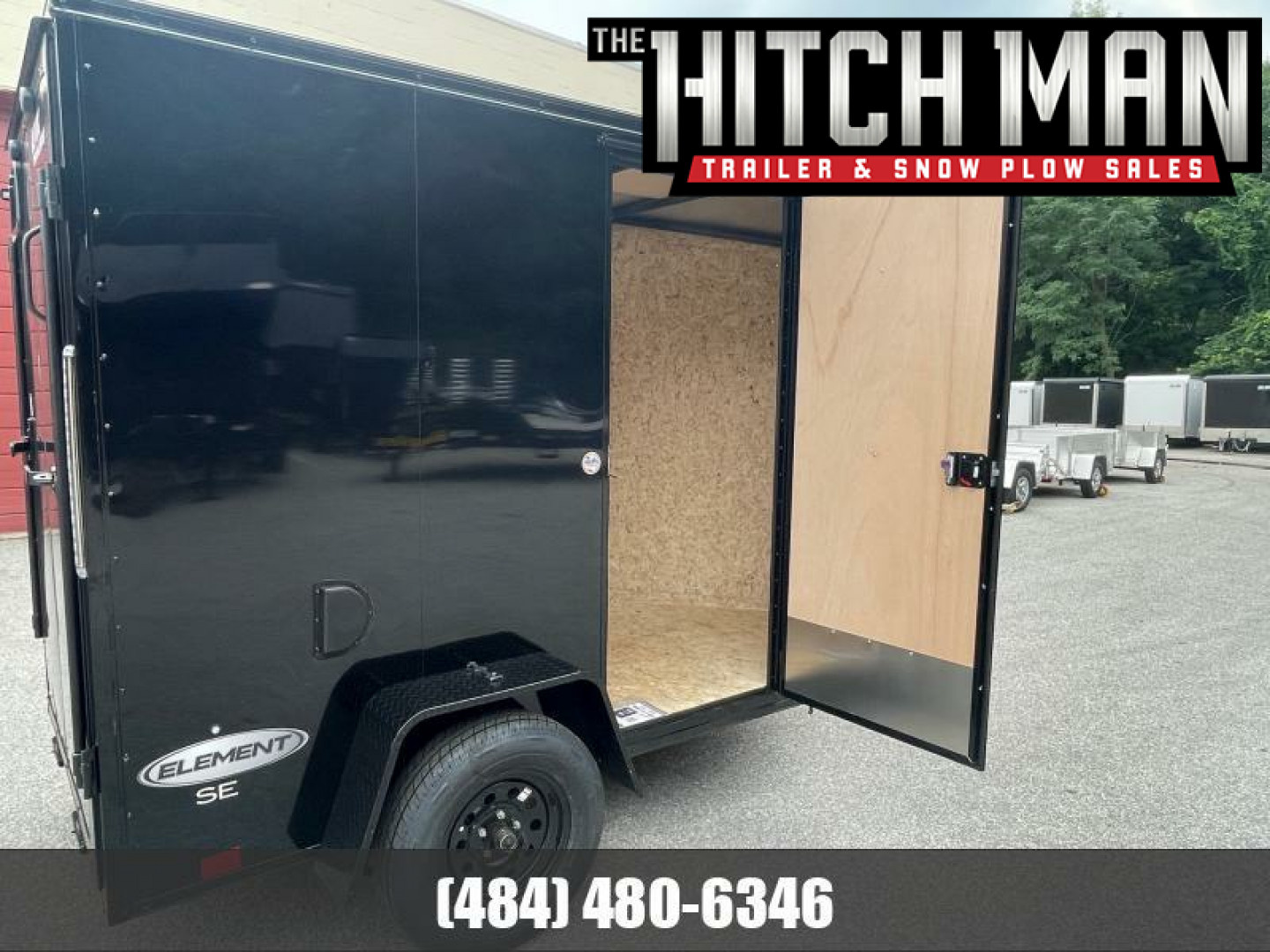 New 5 x 8 Look Element SE V-Nose Cargo 3k w/side door