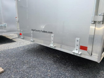 New 6.5 x 12 XPRESS V-Nose Aluminum Cargo Trailer, 3K GVWR ***Silver w/Ramp Door & 6" Extra Height