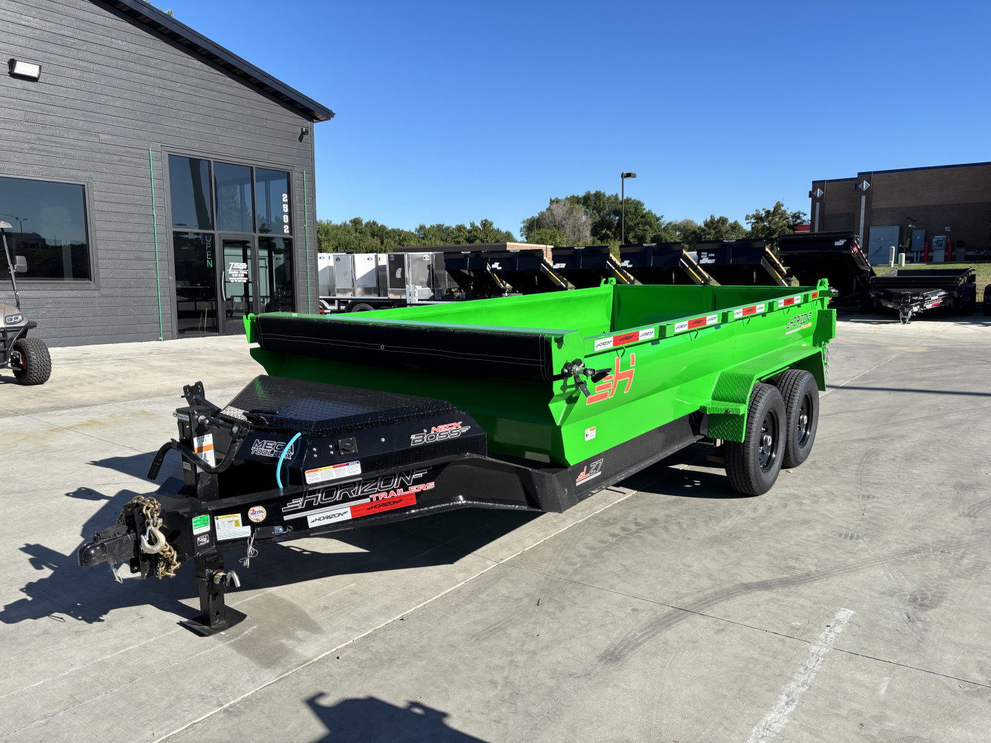 New NEW 2025 Horizon 14’x83”X24” LZ7 Dump Trailer 2-7000 lb axles = 14K