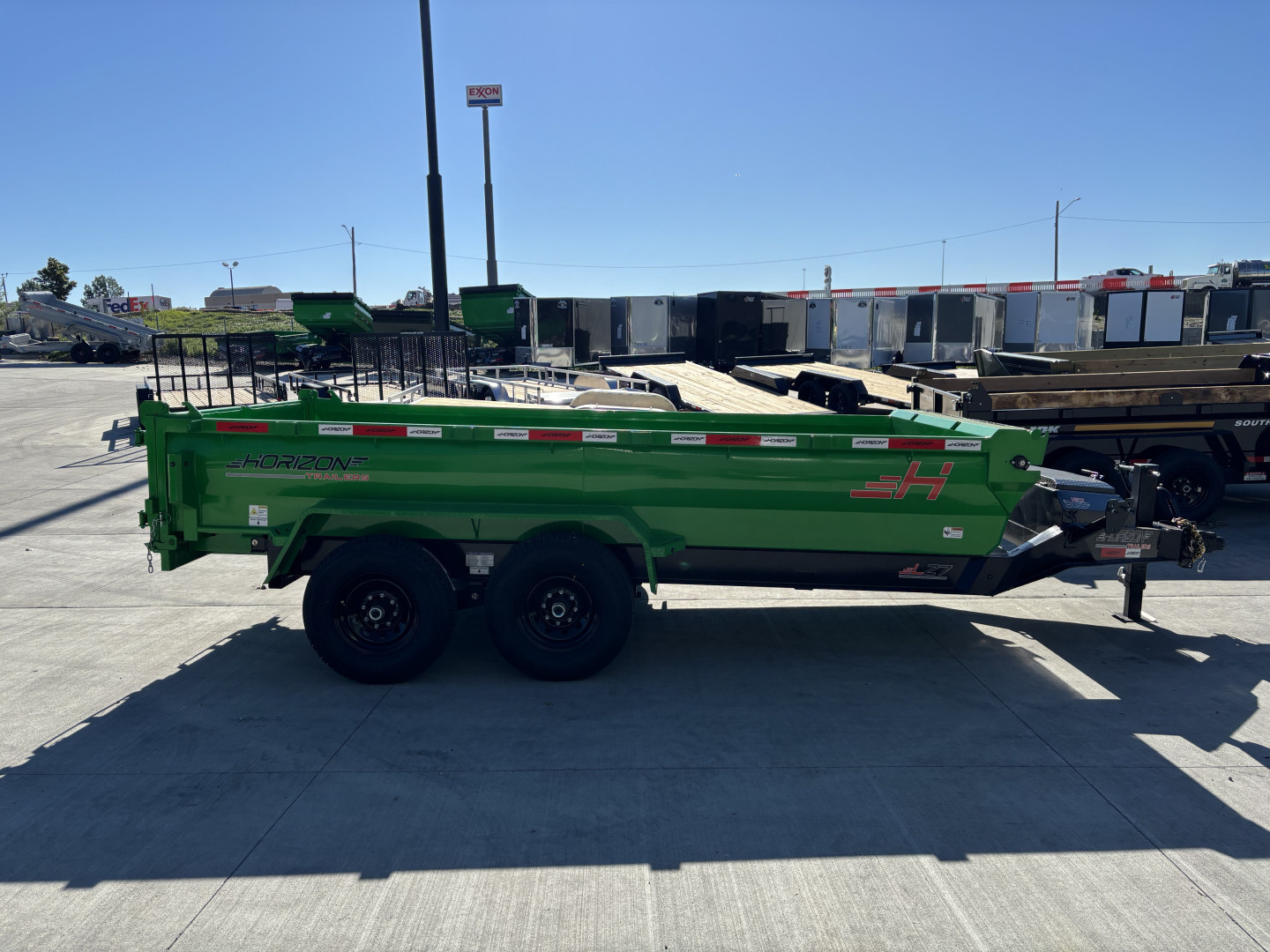 New NEW 2025 Horizon 14’x83”X24” LZ7 Dump Trailer 2-7000 lb axles = 14K