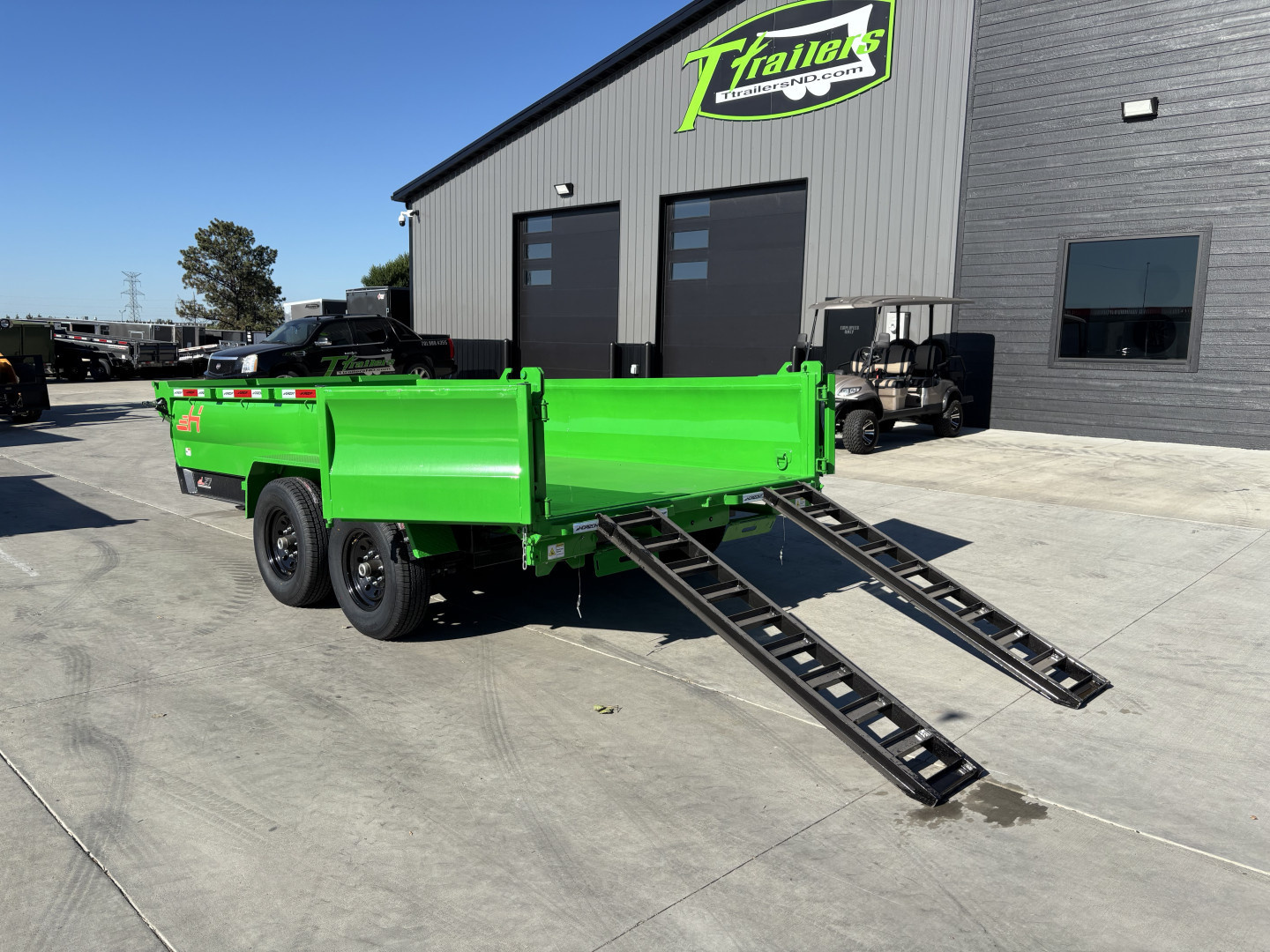 New NEW 2025 Horizon 14’x83”X24” LZ7 Dump Trailer 2-7000 lb axles = 14K