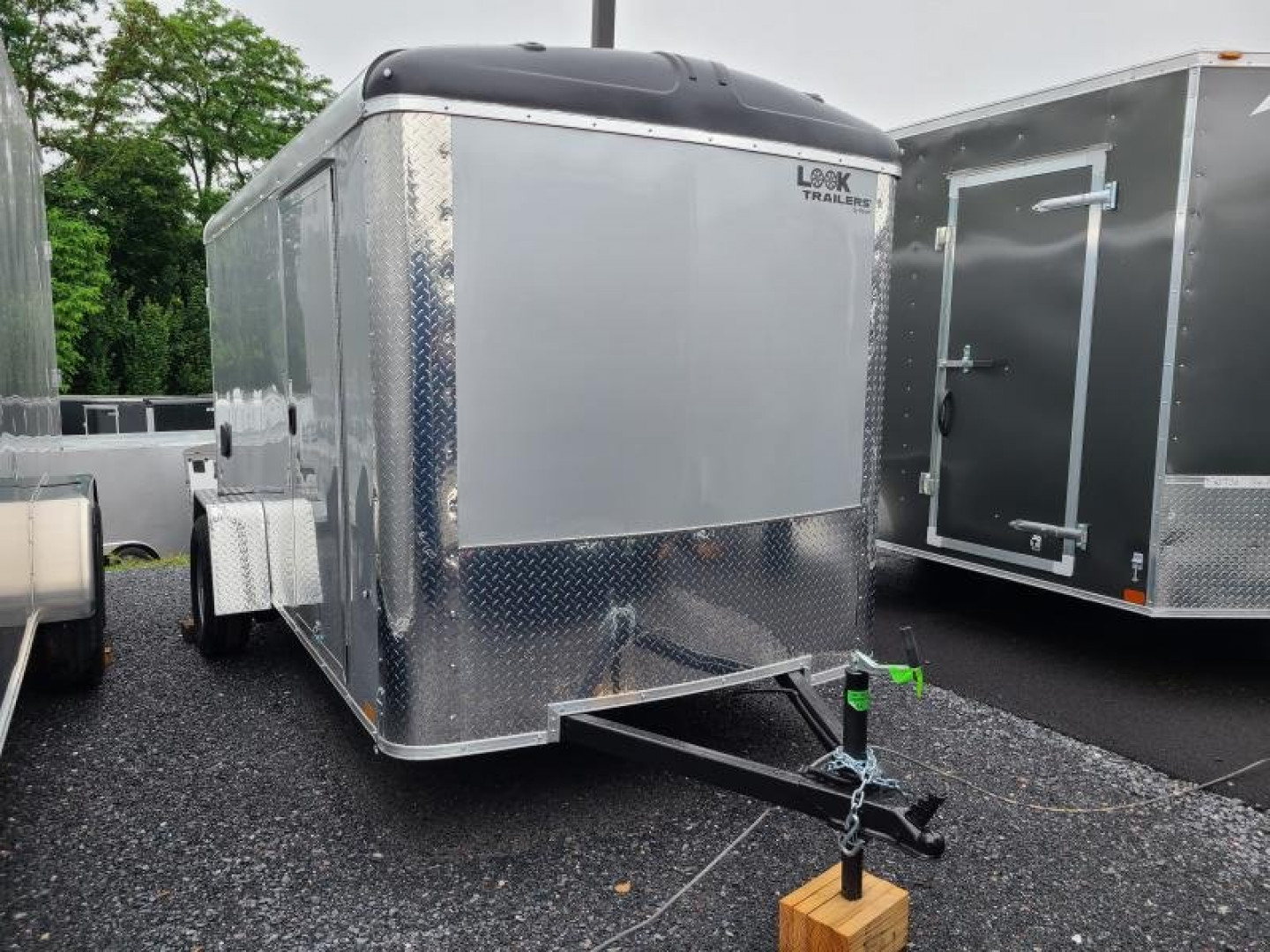 New 6 x 12 Look Element SE Round Top Cargo 3K   ***Silver w/Ramp Door