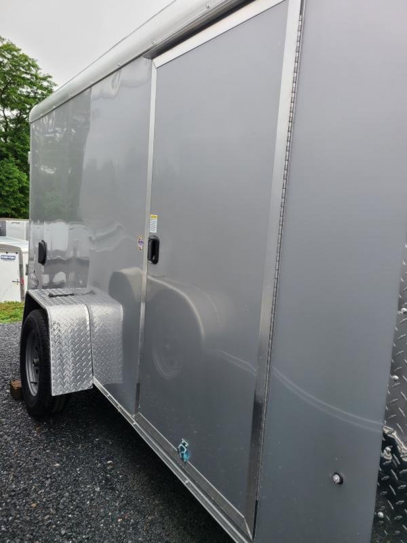 New 6 x 12 Look Element SE Round Top Cargo 3K   ***Silver w/Ramp Door
