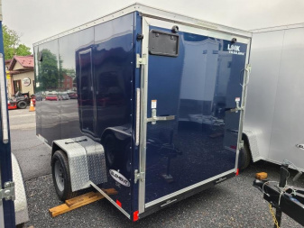 New 6 x 12 Look Element SE V-Nose Cargo, 3K GVWR  ***Indigo Blue w/Ramp Door & 4 Tie Downs