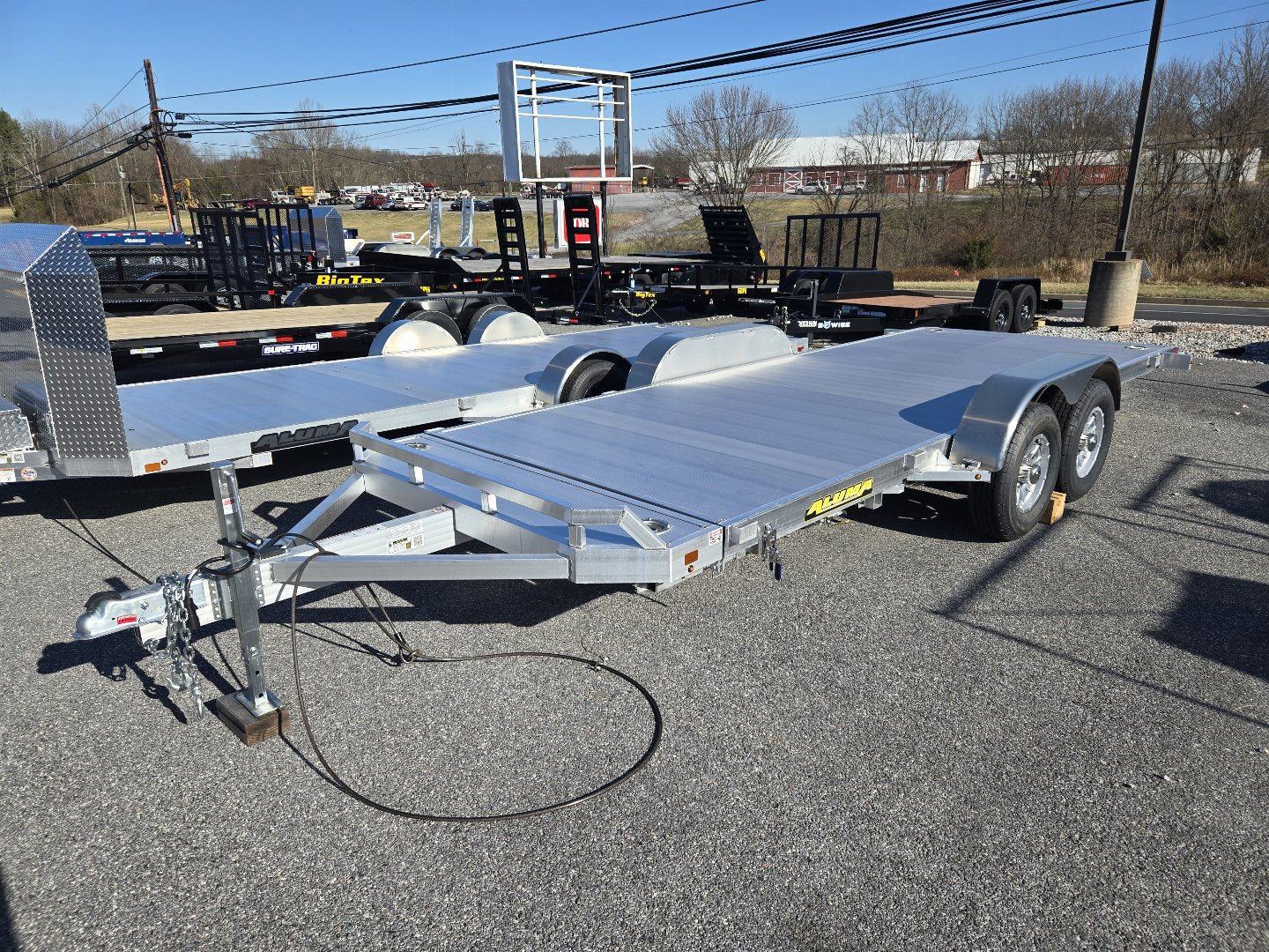 New 7' x 18' Aluma HD Tilt Bed Auto/Utility Trailer, 10k GVWR