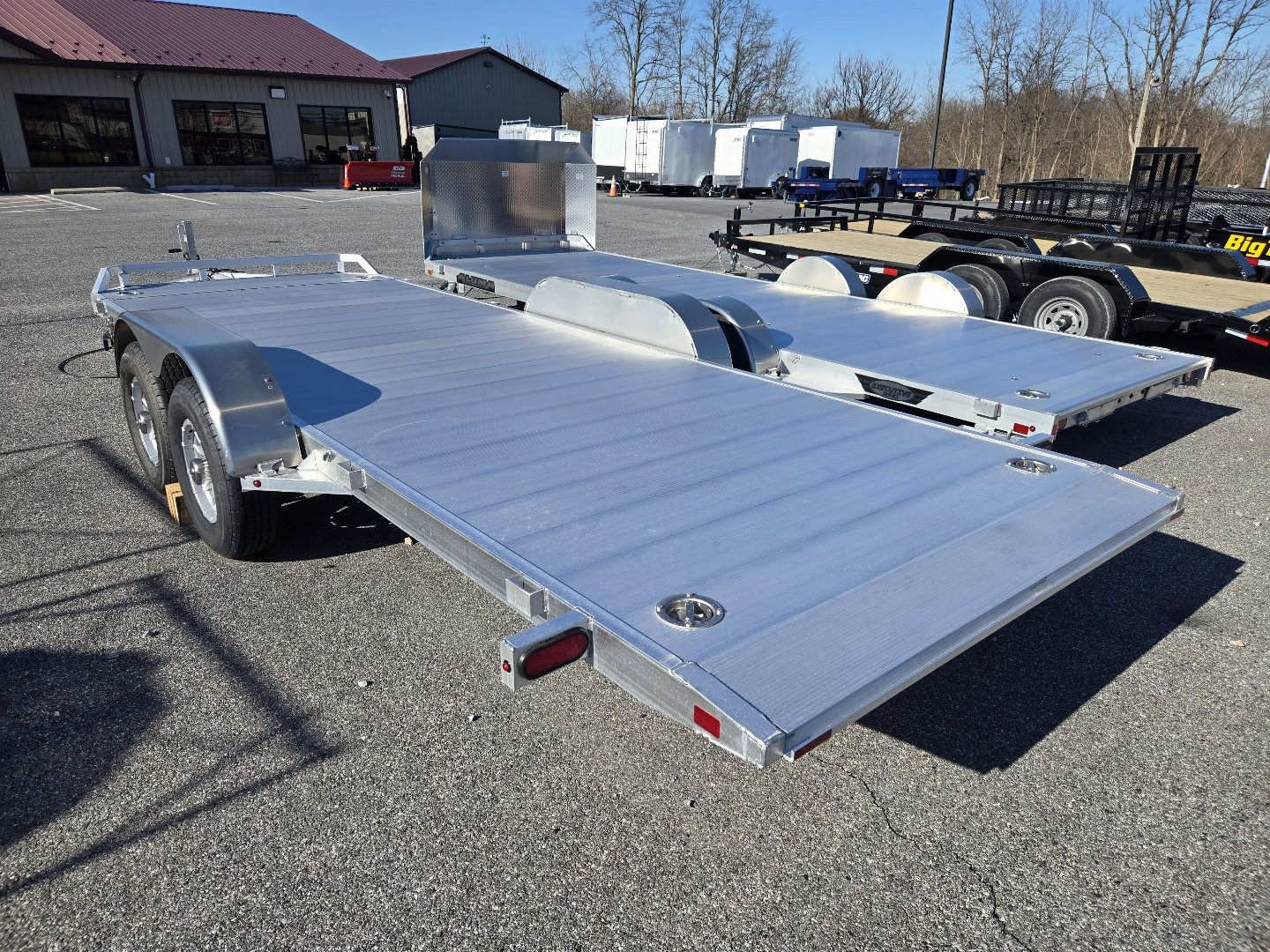 New 7' x 18' Aluma HD Tilt Bed Auto/Utility Trailer, 10k GVWR