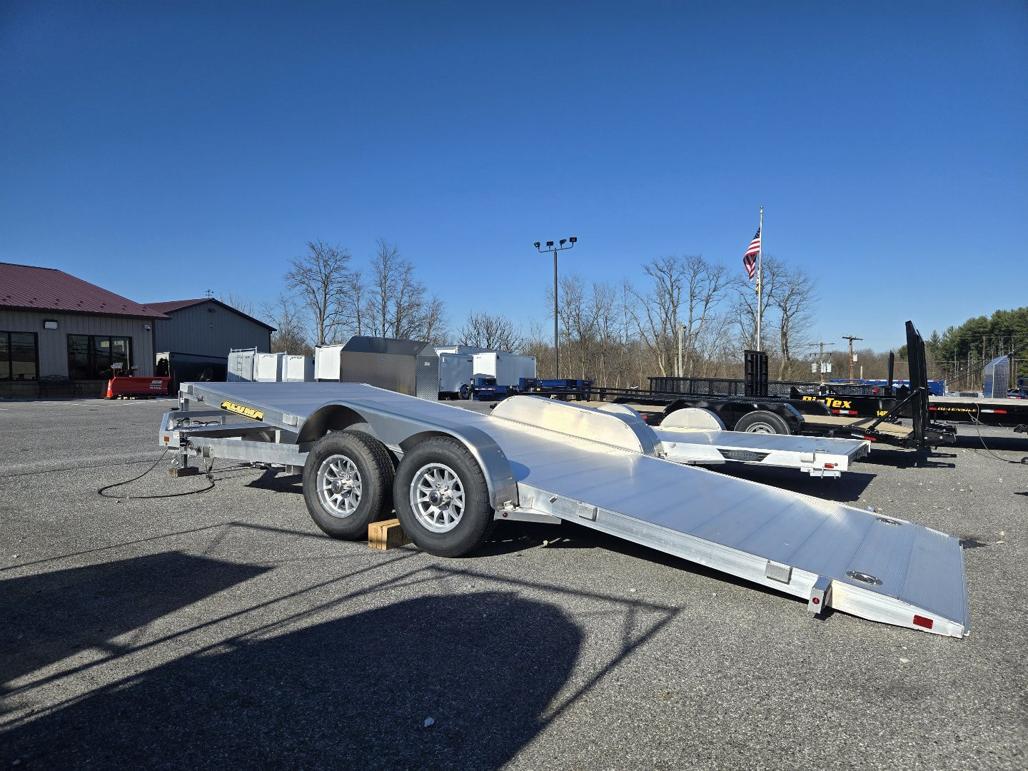 New 7' x 18' Aluma HD Tilt Bed Auto/Utility Trailer, 10k GVWR