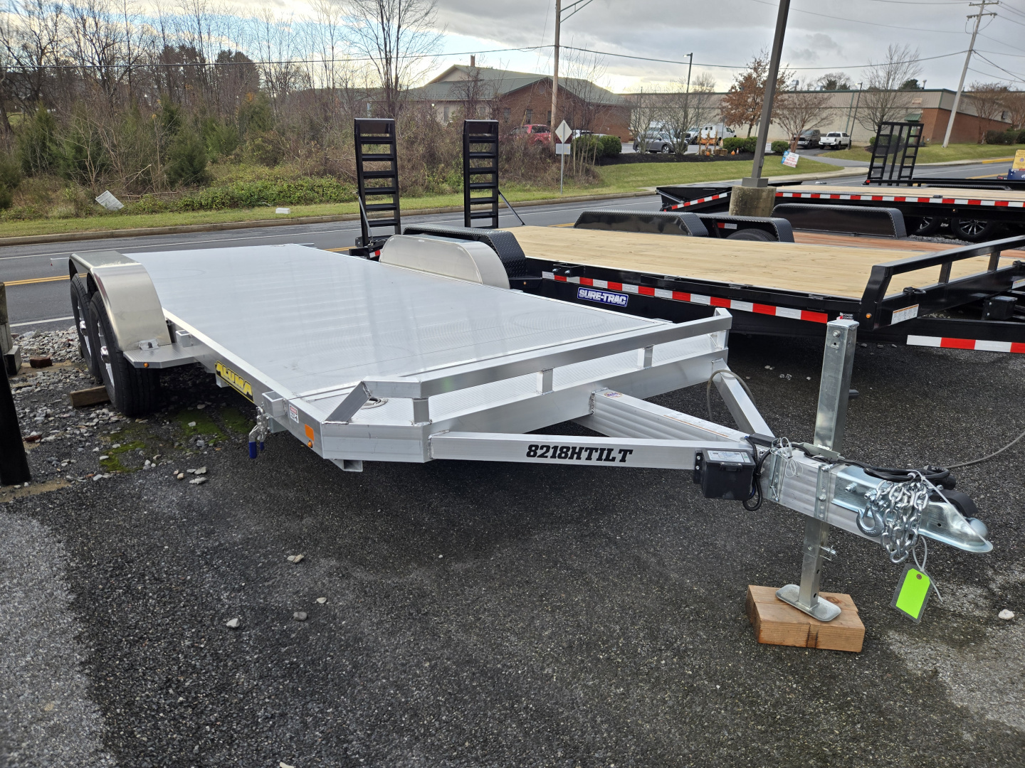 New 7' x 18' Aluma HD Tilt Bed Auto/Utility Trailer, 10k GVWR