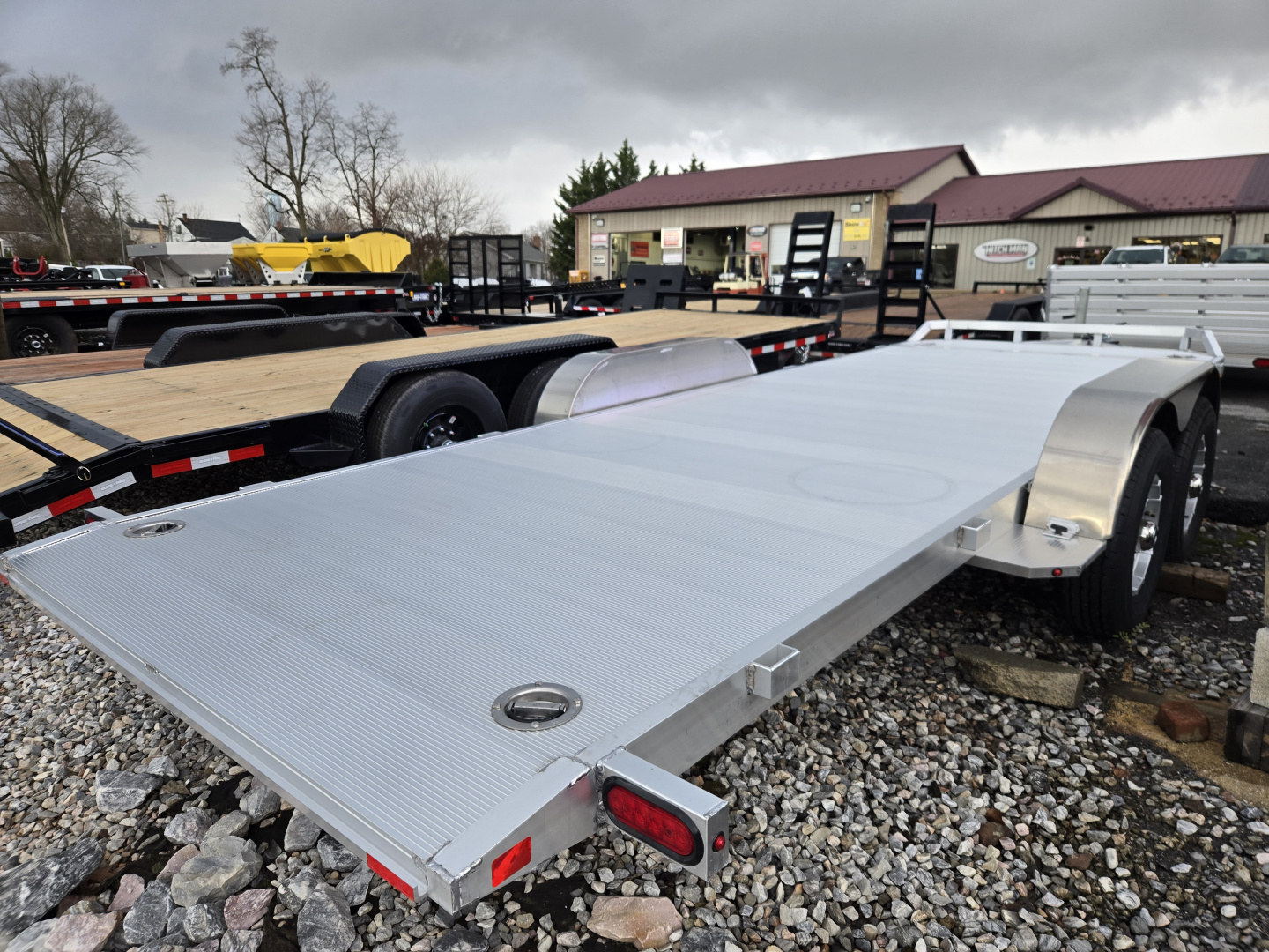 New 7' x 18' Aluma HD Tilt Bed Auto/Utility Trailer, 10k GVWR