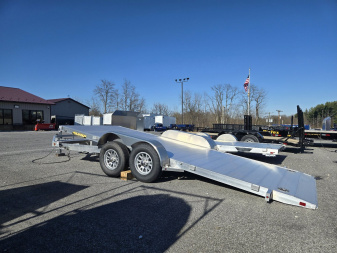 New 7' x 18' Aluma HD Tilt Bed Auto/Utility Trailer, 10k GVWR