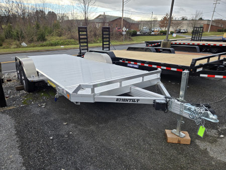 New 7' x 18' Aluma HD Tilt Bed Auto/Utility Trailer, 10k GVWR