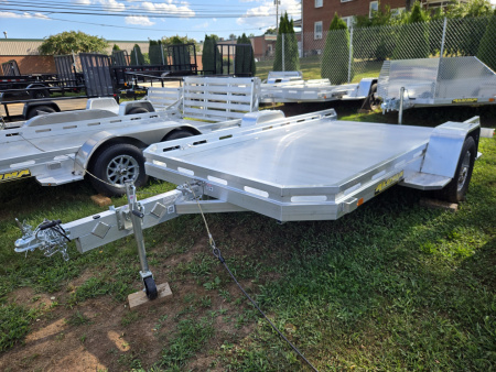 New 6.5' x 12' ALUMA 7712H TILT BED Aluminum Utility Trailer 3K GVWR