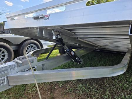 New 6.5' x 12' ALUMA 7712H TILT BED Aluminum Utility Trailer, 3K GVWR ***w/ 4 Tie Downs