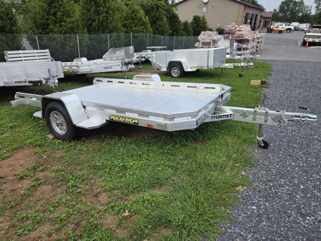 New 6.5' x 12' ALUMA 7712H TILT BED Aluminum Utility Trailer, 3K GVWR ***w/ 4 Tie Downs