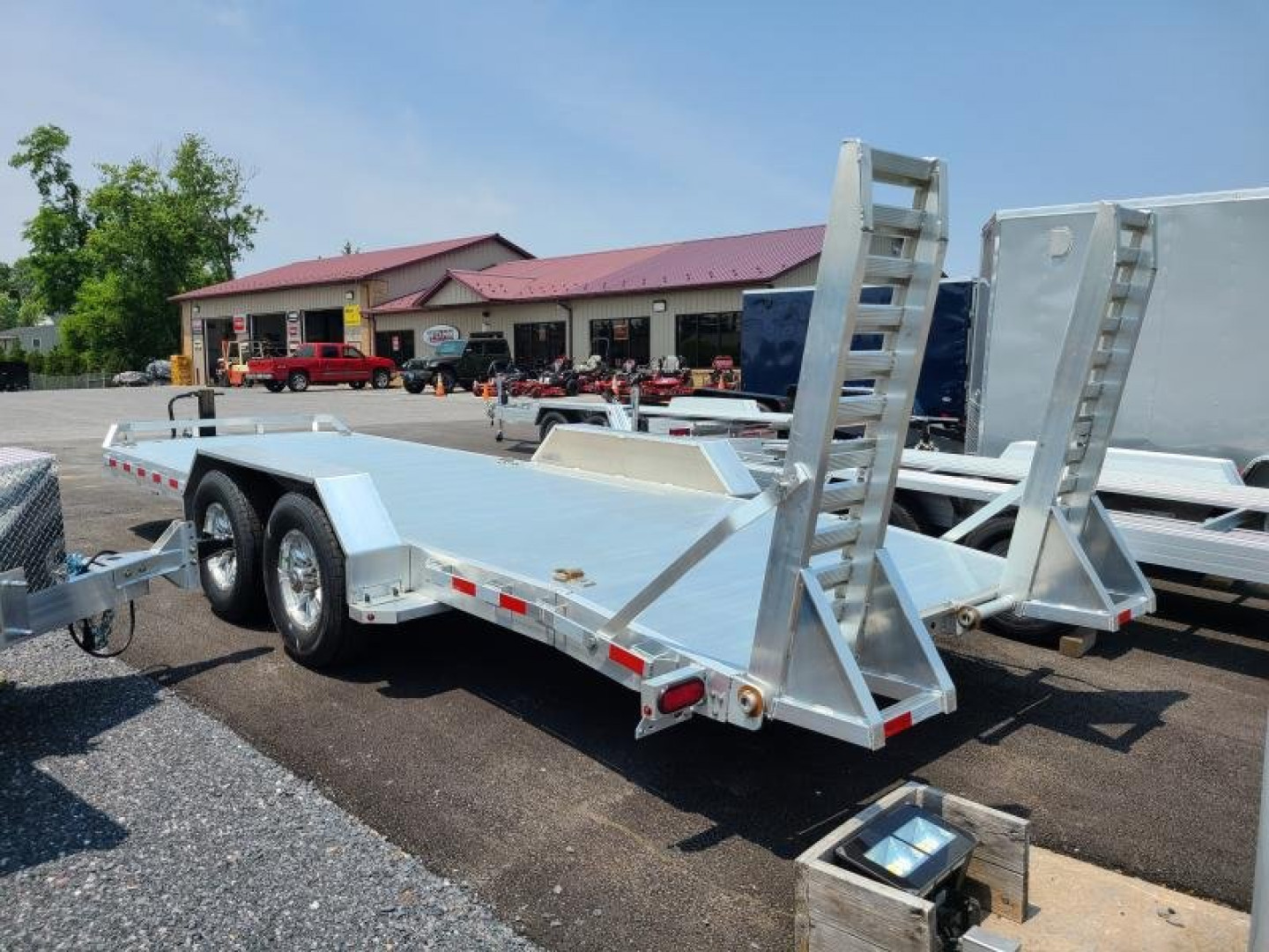 New 7' x 20' Aluma Super Heavy Aluminum Implement Equipment Trailer, 14K GVWR