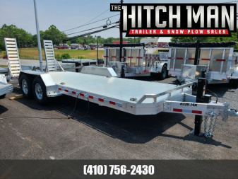 New 7' x 20' Aluma Super Heavy Aluminum Implement Equipment Trailer, 14K GVWR