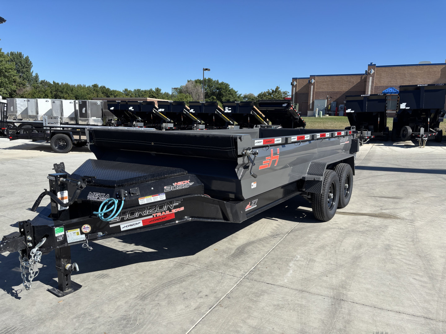New NEW 2025 Horizon 14’x83”X24” LZ7 Dump Trailer 2-7000 lb axles = 14K