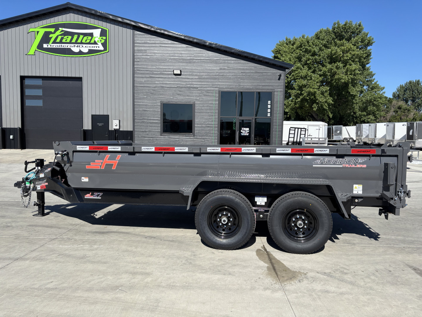 New NEW 2025 Horizon 14’x83”X24” LZ7 Dump Trailer 2-7000 lb axles = 14K