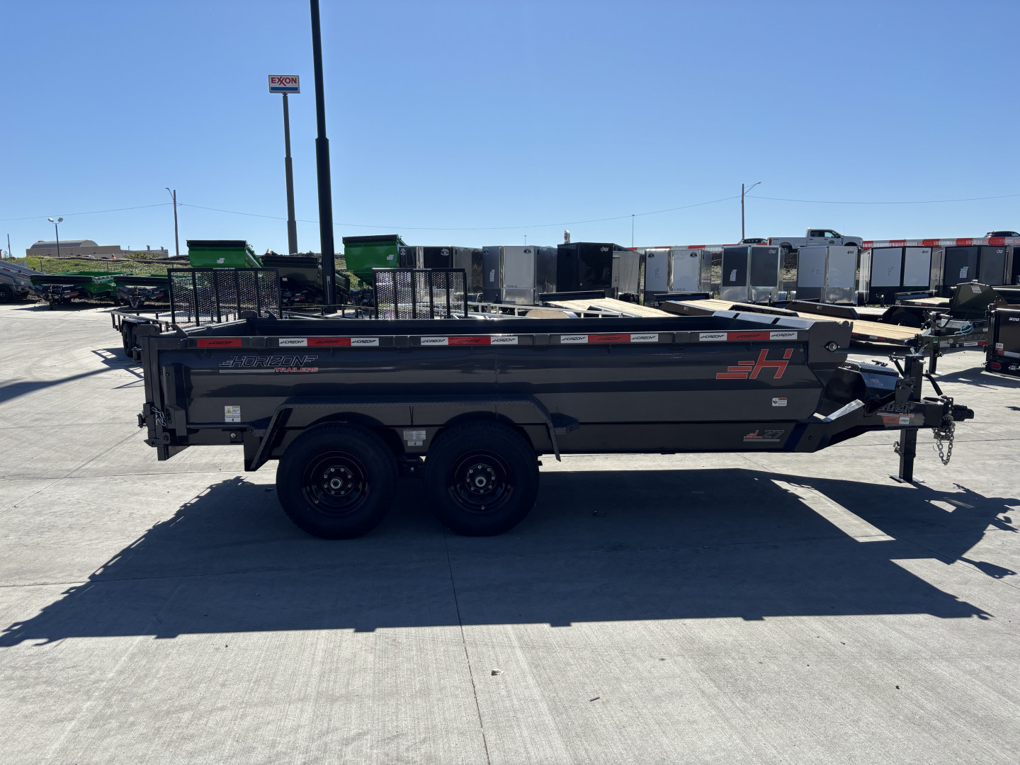 New NEW 2025 Horizon 14’x83”X24” LZ7 Dump Trailer 2-7000 lb axles = 14K