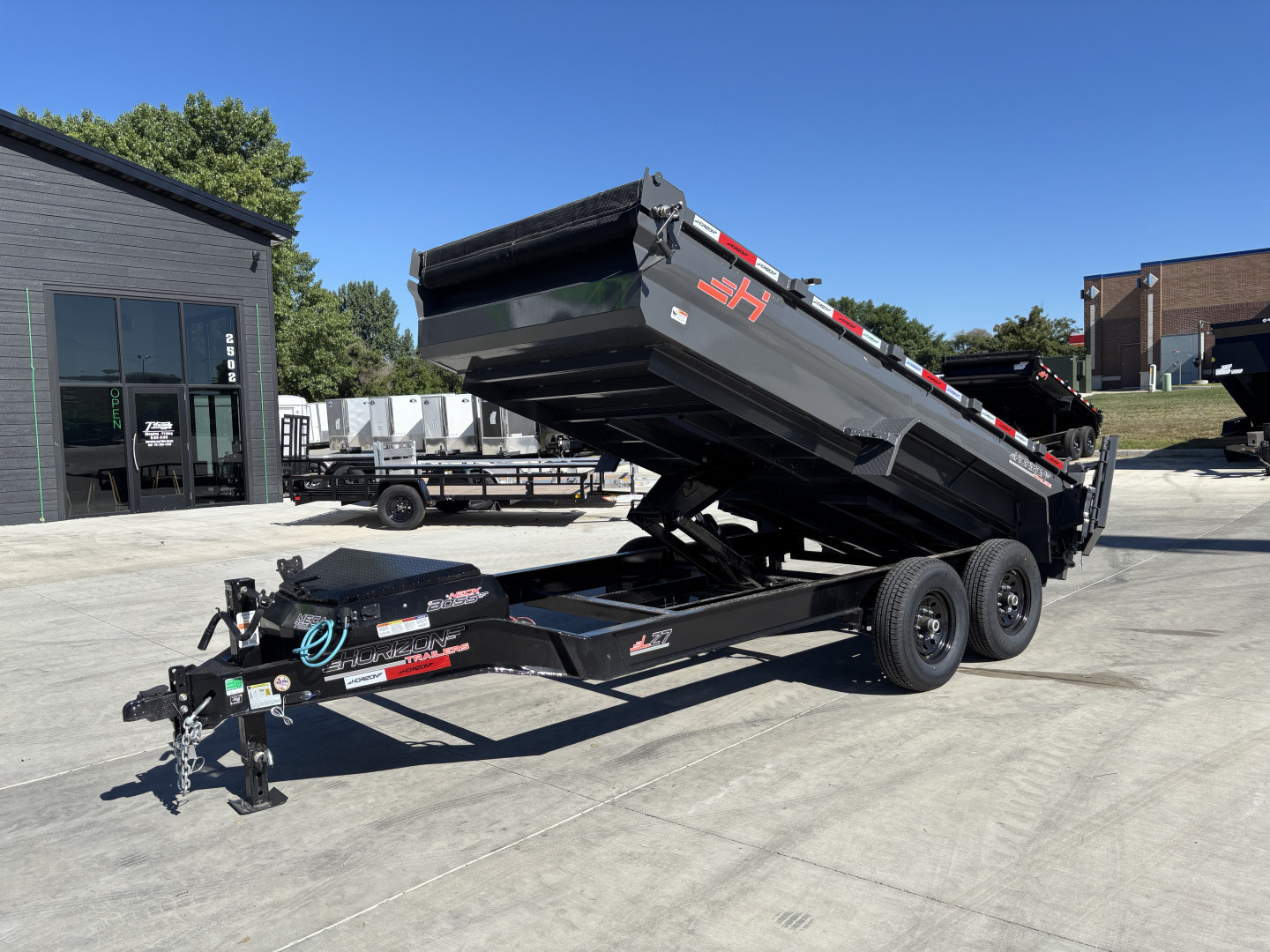 New NEW 2025 Horizon 14’x83”X24” LZ7 Dump Trailer 2-7000 lb axles = 14K