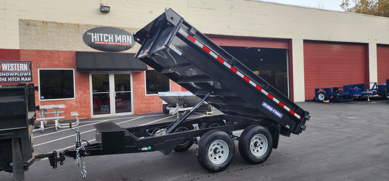 New 6 x 10 Sure-Trac Deckover Dump Trailer 10k