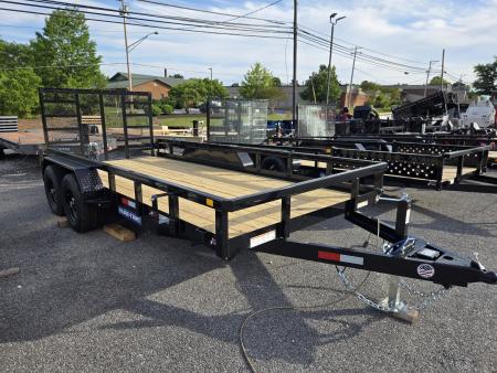 New 7 X 16 Sure-Trac HD Tube Top Utility Landscape, 10k GVWR